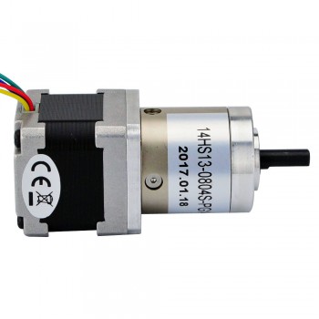 Motor paso a paso con engranaje Nema 14 bipolar longitud 52 mm con relación de engranaje 14: 1 Caja de cambios planetaria