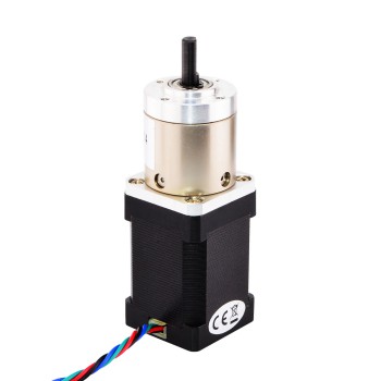 Motor paso a paso con engranaje Nema 14 bipolar longitud 52 mm con relación de engranaje 14: 1 Caja de cambios planetaria