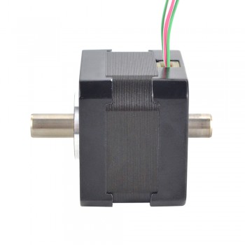 Nema 17 Motor paso a paso bipolar 1.8 grados 0.25 Nm 1.5A 42x42x33.8mm eje doble