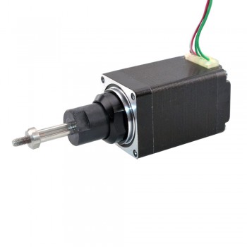 Motor paso a paso lineal cautivo Nema 11 bipolar 1,8 grados 0,35A plomo 0,635 mm/0,025" recorrido 12,7 mm