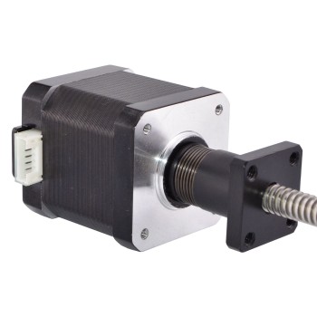 Motor paso a paso lineal externo Nema 17 1,8 grados, 2,8V 44 Ncm pila de 48mm 1,68A plomo 2mm/0,07874