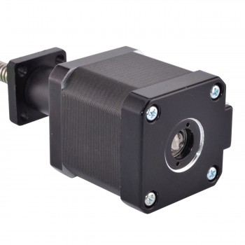 Motor paso a paso lineal externo Nema 17 1,8 grados, 2,8V 44 Ncm pila de 48mm 1,68A plomo 2mm/0,07874