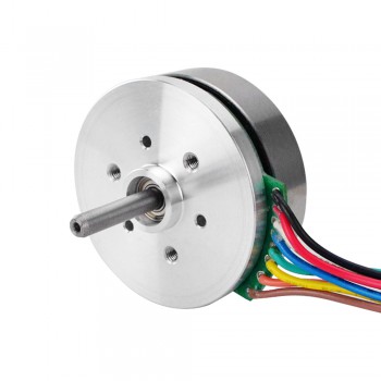 Motor de rotor externo 24V 5000RPM 0.05Nm 30W 1.6A Ф43.2x18mm Motor plano de CC sin escobillas