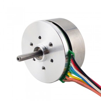 Motor de rotor externo 24V 5250RPM 0.084Nm 50W 2.6A Ф43.2x21.6mm Motor plano de CC sin escobillas