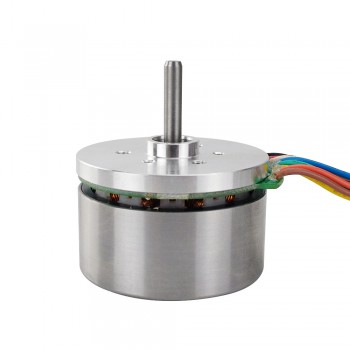 Motor de rotor externo 24V 4850RPM 0.13Nm 70W 3.6A Ф43.2x27mm Motor plano de CC sin escobillas