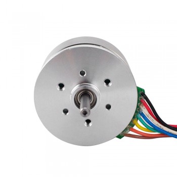 Motor de rotor externo 24V 4850RPM 0.13Nm 70W 3.6A Ф43.2x27mm Motor plano de CC sin escobillas