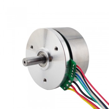 Motor de rotor externo DC sin escobillas 24V 3740RPM 0.284Nm 100W 5.3A Ф61.2x34mm