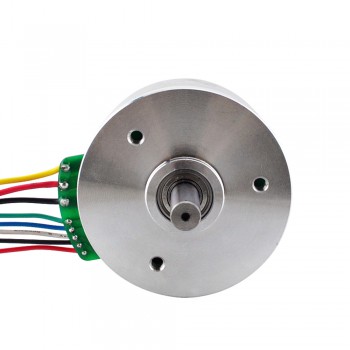 Motor de rotor externo DC sin escobillas 24V 3740RPM 0.284Nm 100W 5.3A Ф61.2x34mm