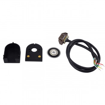 Codificador rotatorio de motor paso a paso óptico 1000 CPR ABZ 3 canales ID 5 mm con cable blindado HKT32