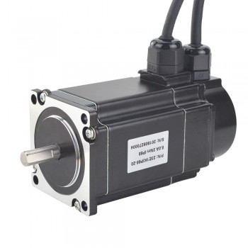 Motor paso a paso de bucle cerrado Nema 23 resistente al agua serie P de 2 fases IP65 1,8 grados 2 Nm 5,0 A con codificador 1000CPR