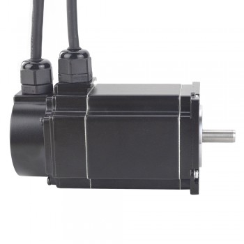 Motor paso a paso de bucle cerrado Nema 23 resistente al agua serie P de 2 fases IP65 1,8 grados 2 Nm 5,0 A con codificador 1000CPR