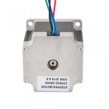 Motor paso a paso Nema 23 bipolar 1,8 grados 1,26Nm 2,8A 2,5V 57x57x56mm 4 cables