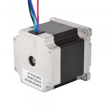 Motor paso a paso Nema 23 bipolar 1,8 grados 1,26Nm 2,8A 2,5V 57x57x56mm 4 cables