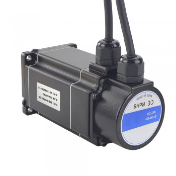 Motor paso a paso de circuito cerrado Nema 24 a prueba de agua serie P IP65 1,8 grados 3Nm 5,0A 2 Fase con codificador 1000CPR