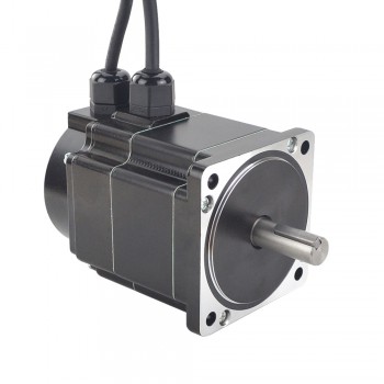 Motor paso a paso de circuito cerrado Nema 34 a prueba de agua serie P IP65 1,8 grados 4,5Nm 6,0 A con codificador 1000CPR