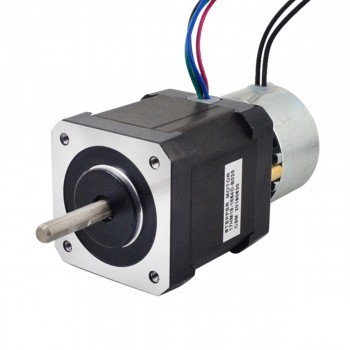 Motor paso a paso Nema 17 bipolar 0,9 grados 0,65 Nm 1,68 A 2,80 V con freno no excitado