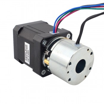 Motor paso a paso Nema 17 bipolar 0,9 grados 0,65 Nm 1,68 A 2,80 V con freno no excitado