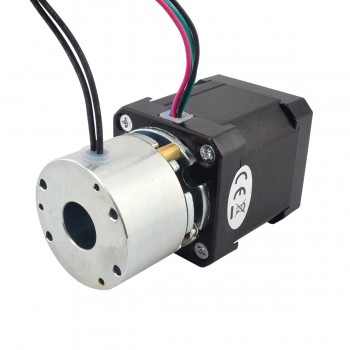 Motor paso a paso Nema 17 bipolar 0,9 grados 0,65 Nm 1,68 A 2,80 V con freno no excitado