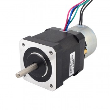 Motor paso a paso Nema 17 bipolar 1,8 grados 0,65 Nm 2 A 2,80 V con freno no excitado