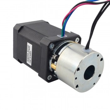 Motor paso a paso Nema 17 bipolar 1,8 grados 0,65 Nm 2,1 A 3,36 V con freno no excitado