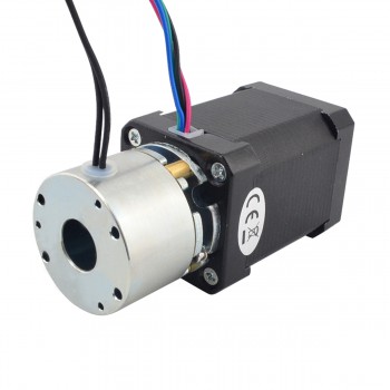 Motor paso a paso Nema 17 bipolar 1,8 grados 0,65 Nm 2,1 A 3,36 V con freno no excitado