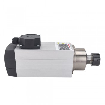 Motor de husillo cuadrado refrigerado por aire de 2.2KW220V 10A 18000RPM 300Hz ER25 Collet CNC VFD Motor de husillo de CA