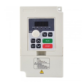 Unidad de frecuencia variable VFD 1.5KW 2HP 7A 220V Inversor VFD para control de velocidad del motor del husillo