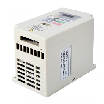 Unidad de frecuencia variable VFD 1.5KW 2HP 7A 220V Inversor VFD para control de velocidad del motor del husillo