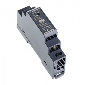 Mean Well HDR-15-24 Fuente de alimentación CNC 15W 24VCC 0,63A 115/230VCA Fuente de alimentación de riel DIN