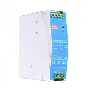 Fuente de alimentación conmutada Meanwell NDR-120-24 120W 24VDC 5A 115/230VAC Fuente de alimentación de riel DIN