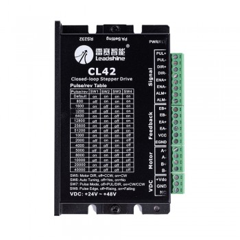 Controlador paso a paso de circuito cerrado Leadshine CL42 0~2.5A 24~48VDC para motor paso a paso Nema 17