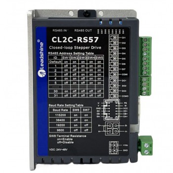 Leadshine CL2C-RS57 0-7A 20-50VDC Nema 23 RS485 Controlador de motor paso a paso de circuito cerrado