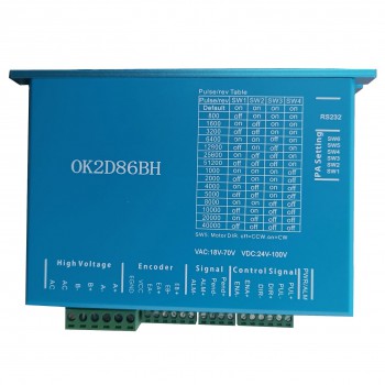 Controlador paso a paso de circuito cerrado 0~8.2A 18~70VDC para motor paso a paso Nema 34