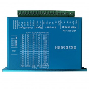 Controlador paso a paso de circuito cerrado 0~5.6A 16~70VDC para motor paso a paso Nema 23, Nema 24