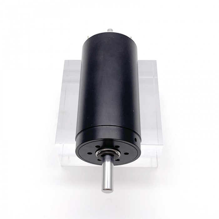 2 Piezas TDC3571 motor sin núcleo con escobillas de DC de doble eje Φ40mm 12V/24V 2000g.cm Eje 6mm/4mm