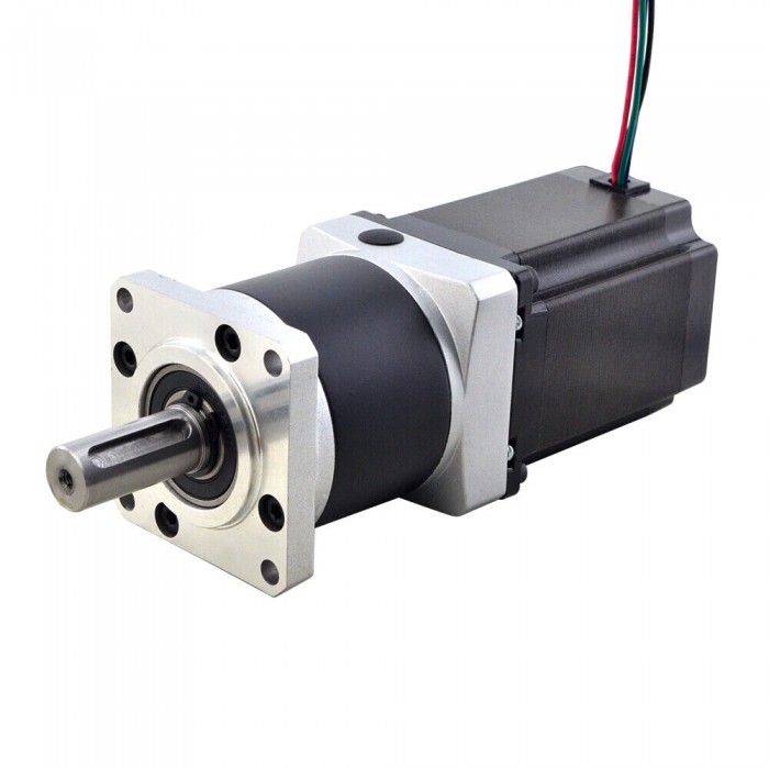 Motor Paso a Paso Nema 23 con Caja Reductora Planetaria 10:1 / 20:1 / 50:1 2.9 A Eje de Φ14 mm 57×57 mm