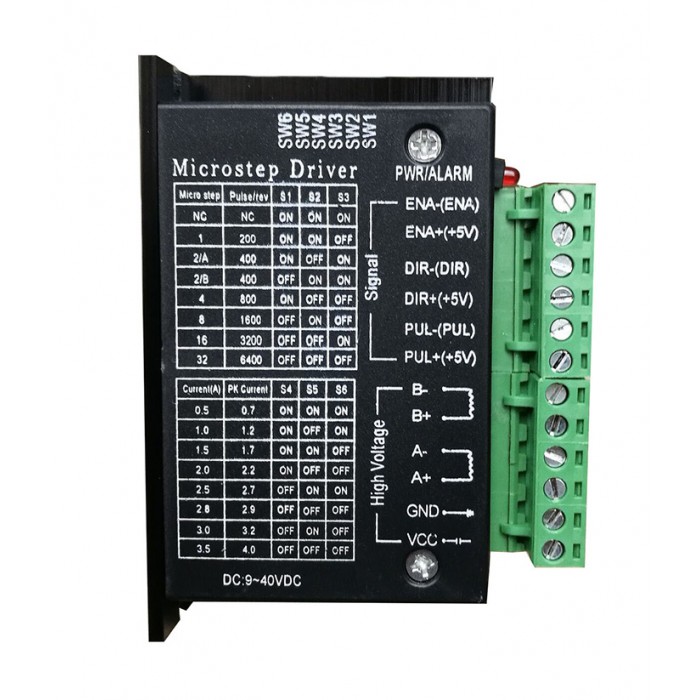 Oukeda Controlador TB6600 2 fases 9–40VDC 4A para motor paso a paso Nema 17, 23, 24