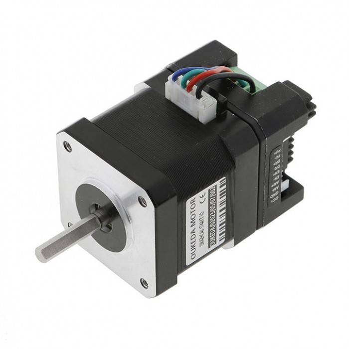 OUKEDA Motor Paso a Paso Integrado Nema 17 con Controlador 1.8° 0.44 N·m 1.68 A 2 Fases 12–40 VDC