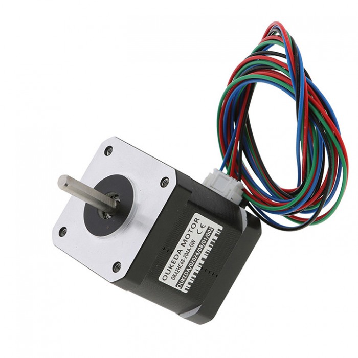 Oukeda Motor Paso a Paso Nema 17 Alta Temperatura 1.8° 60 N·cm Clase de Aislamiento B 180 °C
