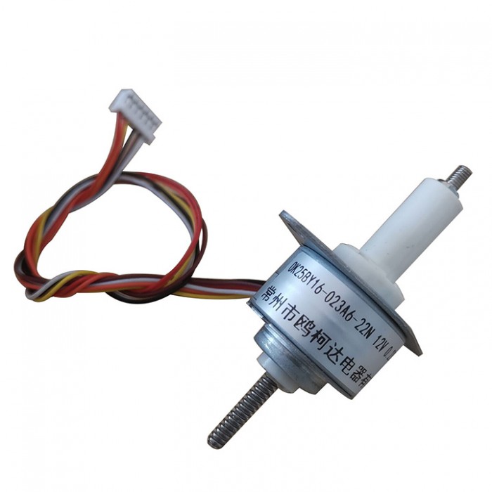 Oukeda Motor Lineal Paso a Paso PM con Imán Permanente 15° 0.23 A 4 Fases Φ25×16 mm