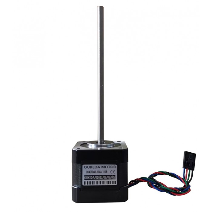 Oukeda Motor Paso a Paso Nema 17 No-Cautivo 1.8° 49 N·cm con Husillo de 110 mm