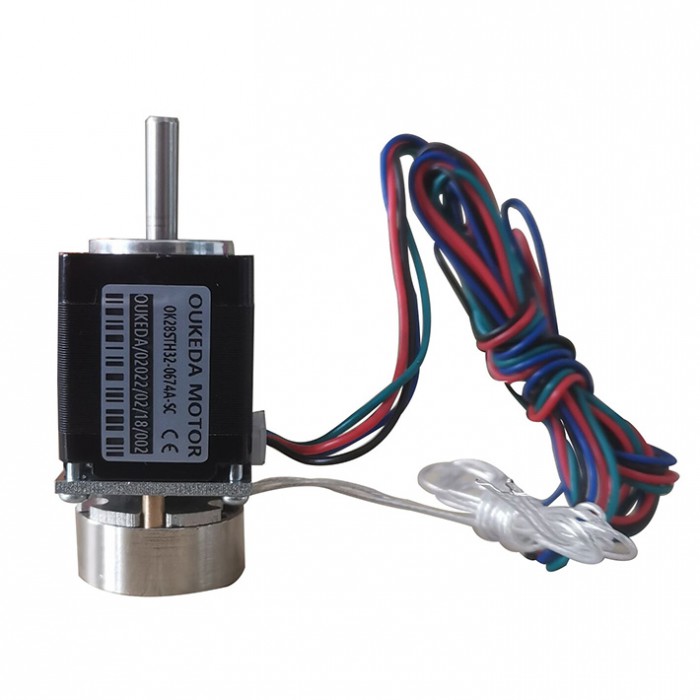 Motor Paso a Paso Nema 11 con Freno 1.8° 5.88 N·cm 3.75 V 0.67 A 28×28 mm 2 Fases con Eje D-Cut