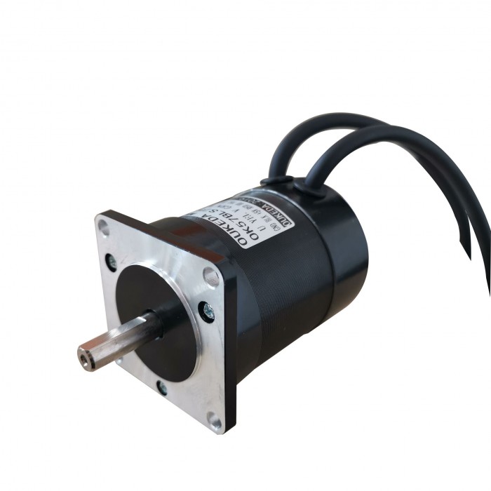 Oukeda Motor BLDC Bifásico Motor de CC sin Escobillas 24 V 22 N·cm 3000 RPM Φ57 mm