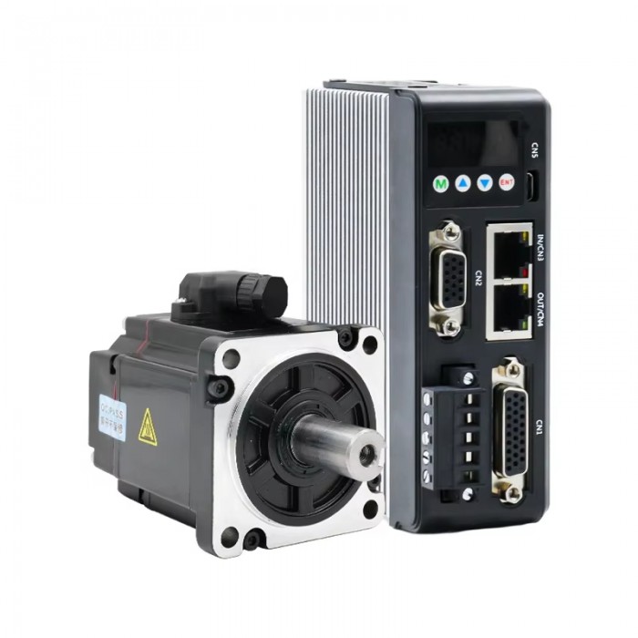 Kit de Motor Servo DC 200 W con Controlador 0.64 N·m 7.5 A 3000 RPM con Encoder de 1024 Líneas