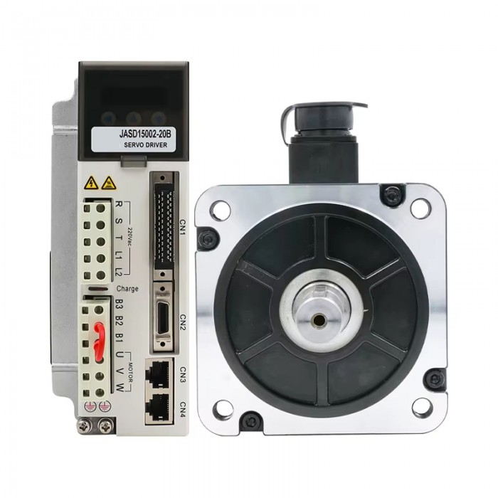 Kit de Motor Servo AC 1500 W con Freno + Controlador 9.55 N·m 1500 RPM 6.2 A con Encoder Magnético de 17 Bits