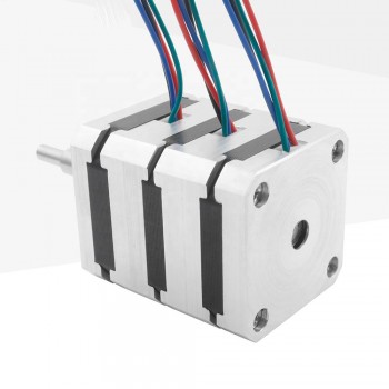 Nema 17 Motor paso a paso de 3 ejes 1.8 grados 0.4A 12VDC 200mN.m 4 cables