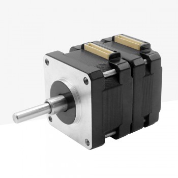 Motor paso a paso Nema 16 Multicapa 1.8º 0.4A 10.4V 200mN.m Doble Eje 2 Fases