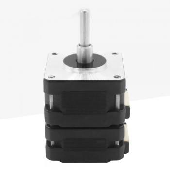 Motor paso a paso Nema 16 Multicapa 1.8º 0.4A 10.4V 200mN.m Doble Eje 2 Fases
