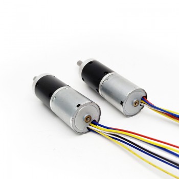 Pack de 2 Motorreductores BLDC 12V/24V Φ24mm 5.0kg·cm 2.3W con reductor planetario (GMP24-TEC2430)