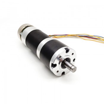 Pack de 2 Motorreductores DC sin escobillas 12V/24V Φ60mm 200kg·cm 18–132W con caja planetaria (GMP60-TEC56100)